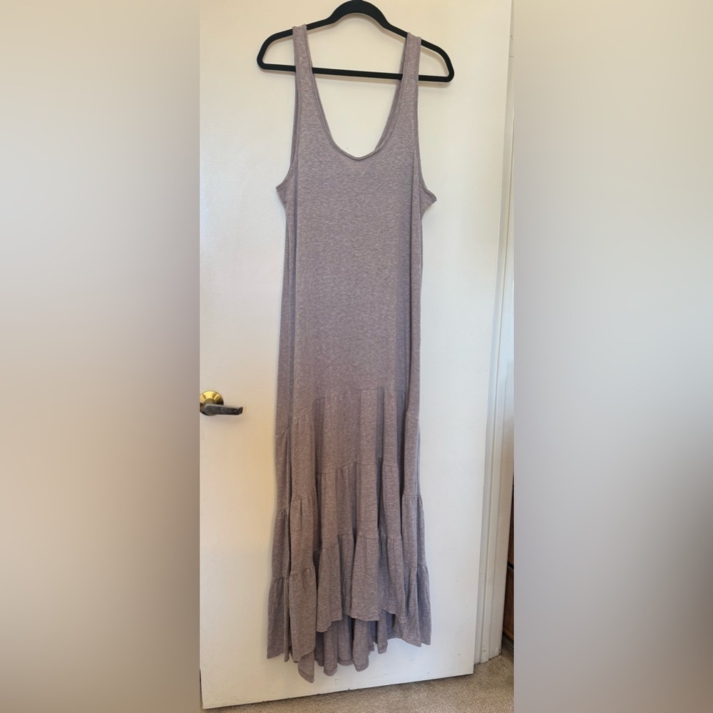 Free People Beach Moving West Tank Tiered Maxi Dress in Size Medium